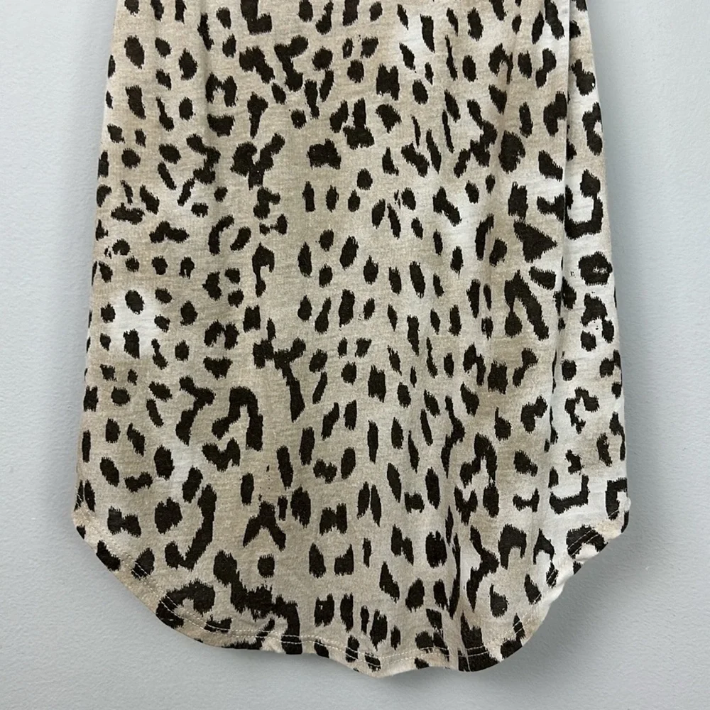 Chaser Racer Back Tank Animal Leopard Cheetah Print Maxine Sz S